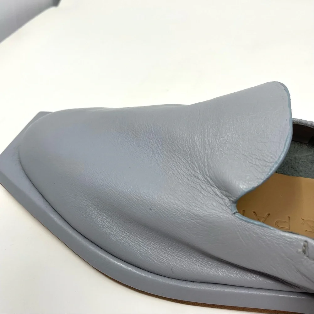 Wal & Pai Malaga Flat Modern Loafer in Concrete Nappa Size 37 New in Box